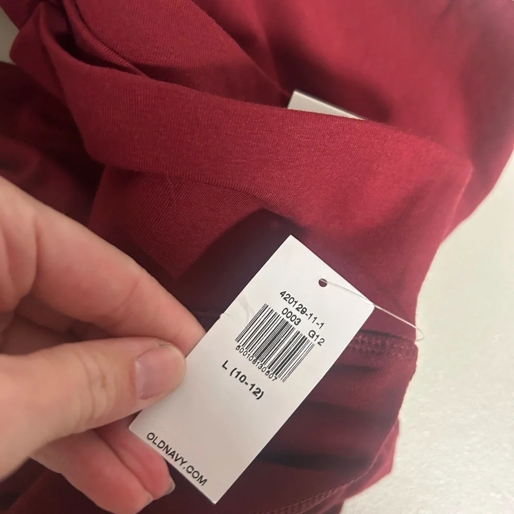 Old Navy Active Powerchill High Rise Flare Leggings Girls Large 10/12 Red Go-Dry